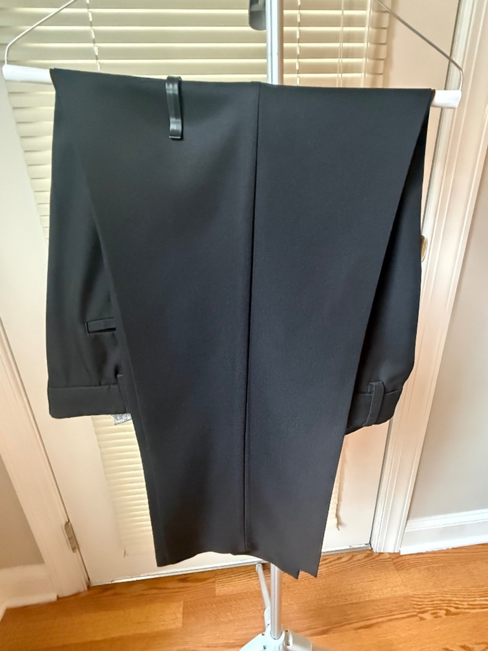 Haggar In Motion Men’s Black Dress Pants 40x29 Classic Stretch Performance